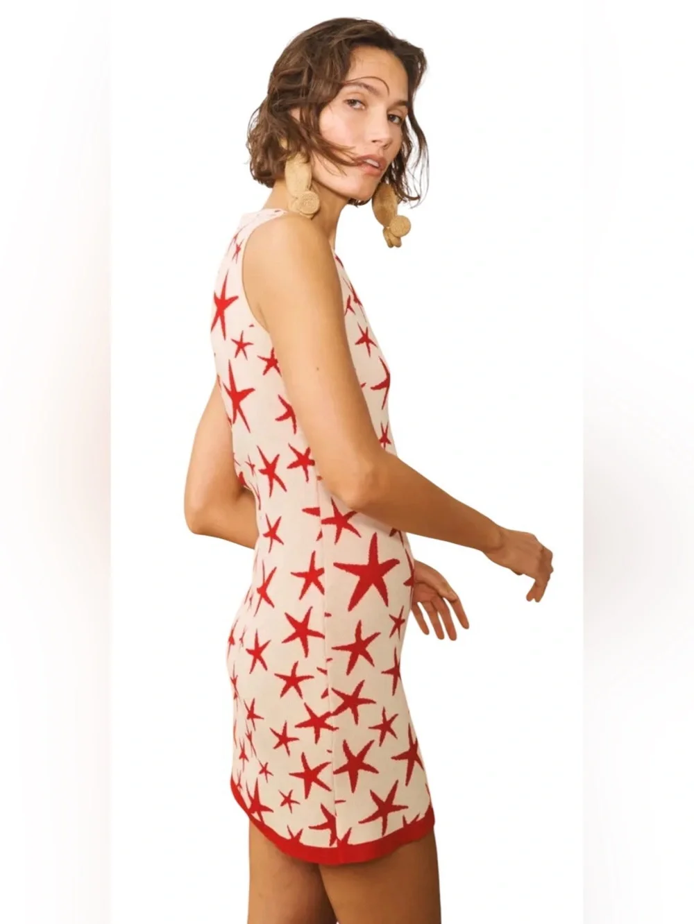 SIMON MILLER Axon Sleeveless Mini Stars Dress Size Medium - Picture 7 of 8